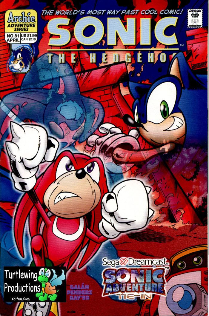 Sonic - Archie Adventure Series April 2000 Comic cover page